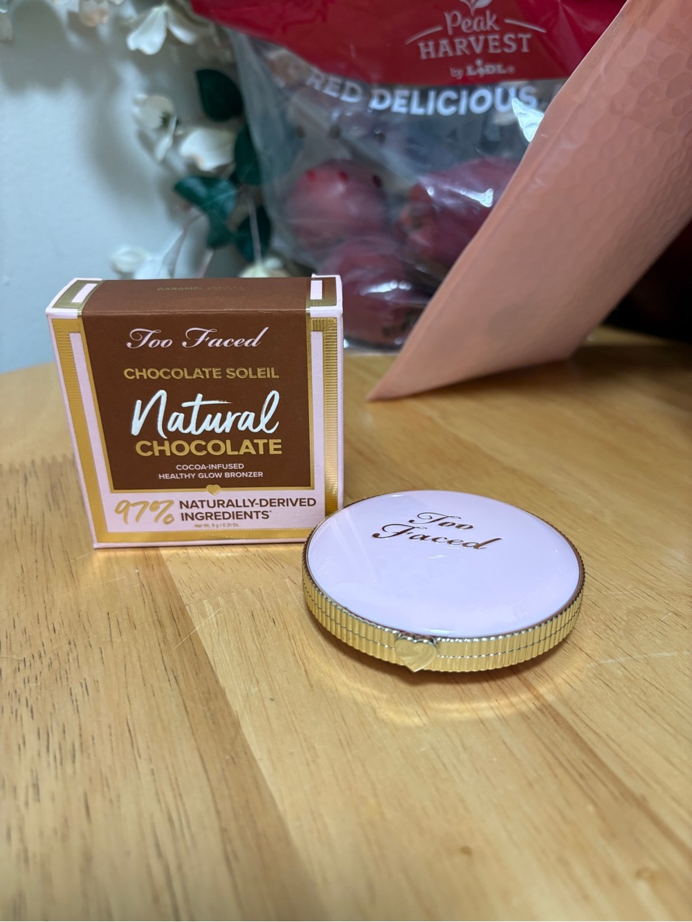 Too Faced Chocolate Soleil Natural Chocolate, Caramel Cocoa, Bronzer,0.31oz BNIB